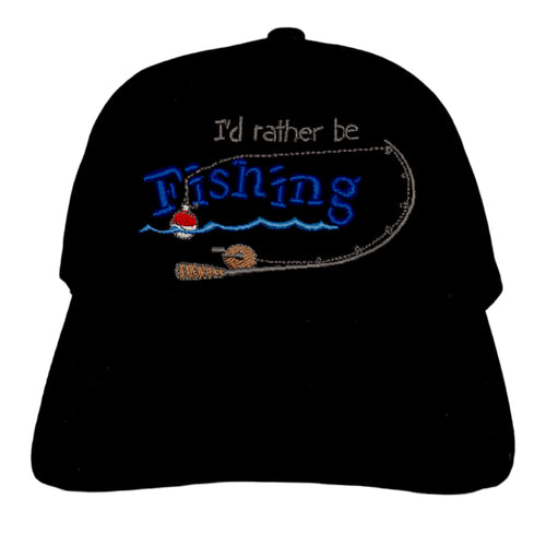 I'd rather be fishing cap