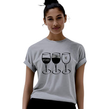 Load image into Gallery viewer, Wine Goblet Pessimist Casual Tshirt. Available in 3 Colours